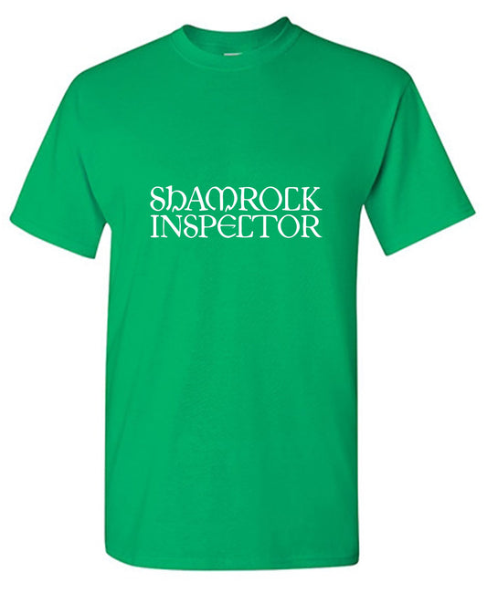 Funny T-Shirts design "Shamrock Inspector T-Shirt"