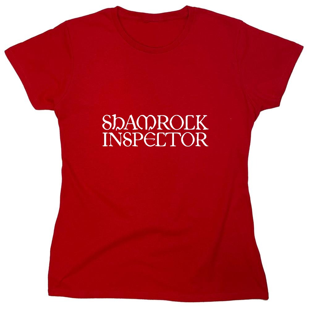 Funny T-Shirts design "Shamrock Inspector"