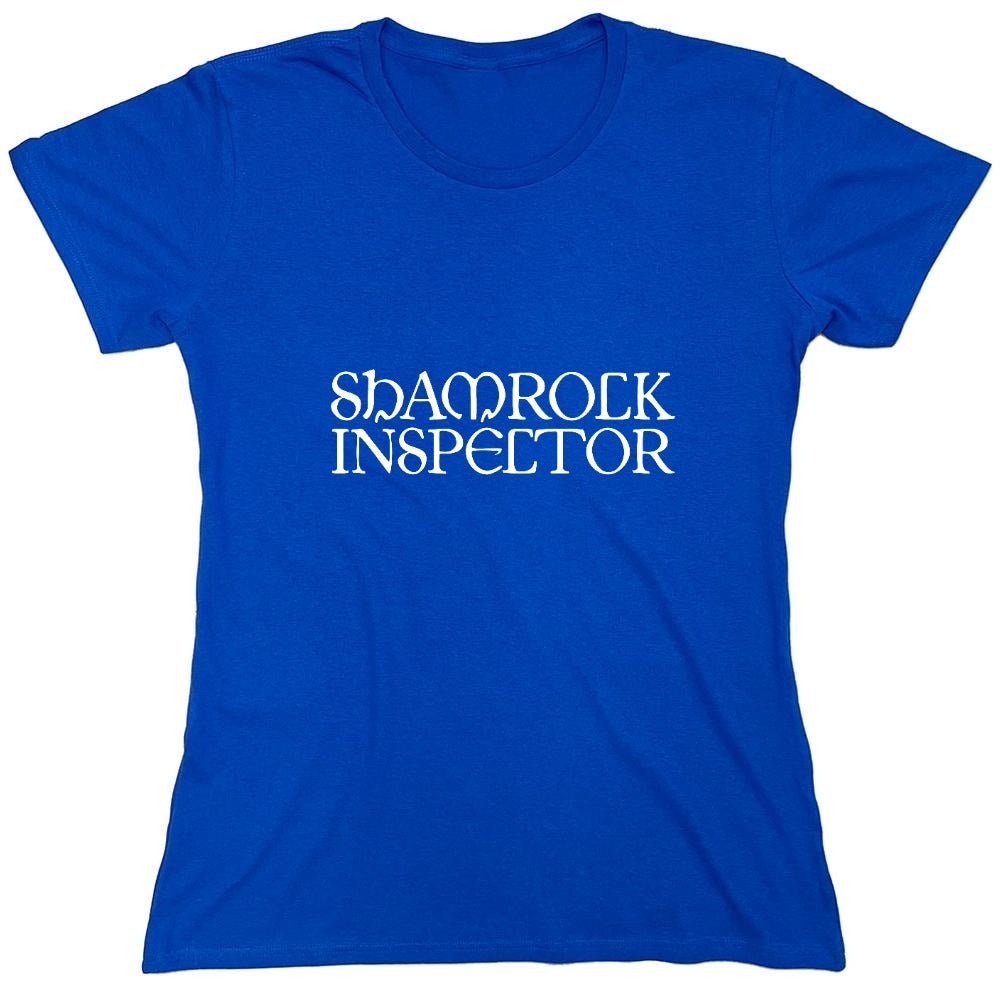 Funny T-Shirts design "Shamrock Inspector"