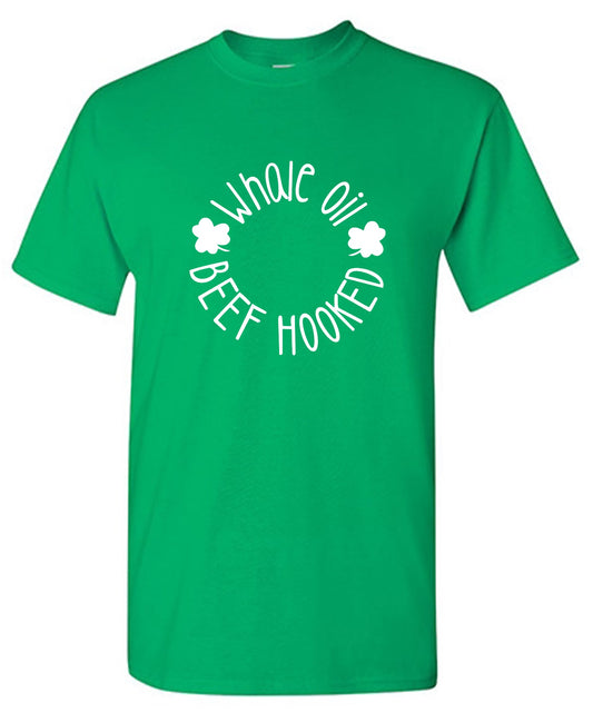 Funny T-Shirts design "Whale Oil Beef Hooked T-Shirt"