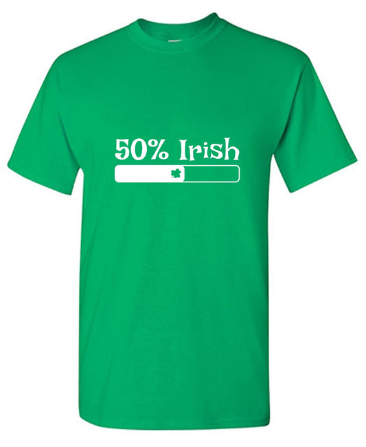 Funny T-Shirts design "50% Irish T-Shirt"