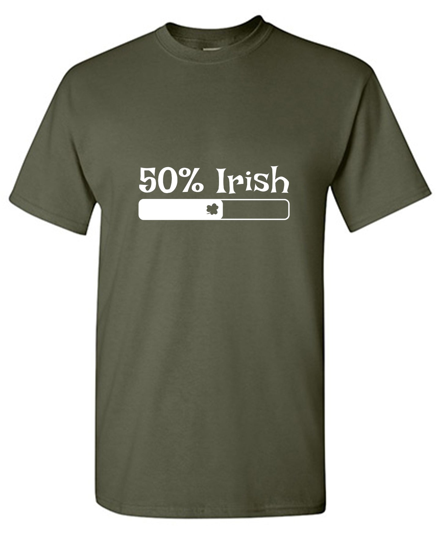Funny T-Shirts design "50% Irish T-Shirt - Tall Tee"