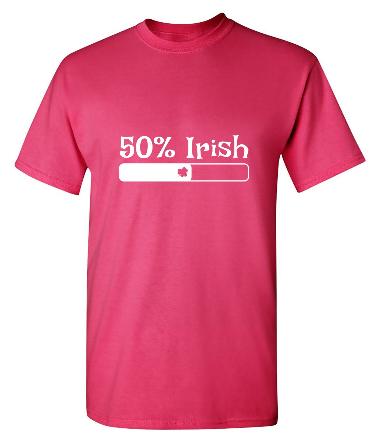 Funny T-Shirts design "50% Irish T-Shirt - Tall Tee"