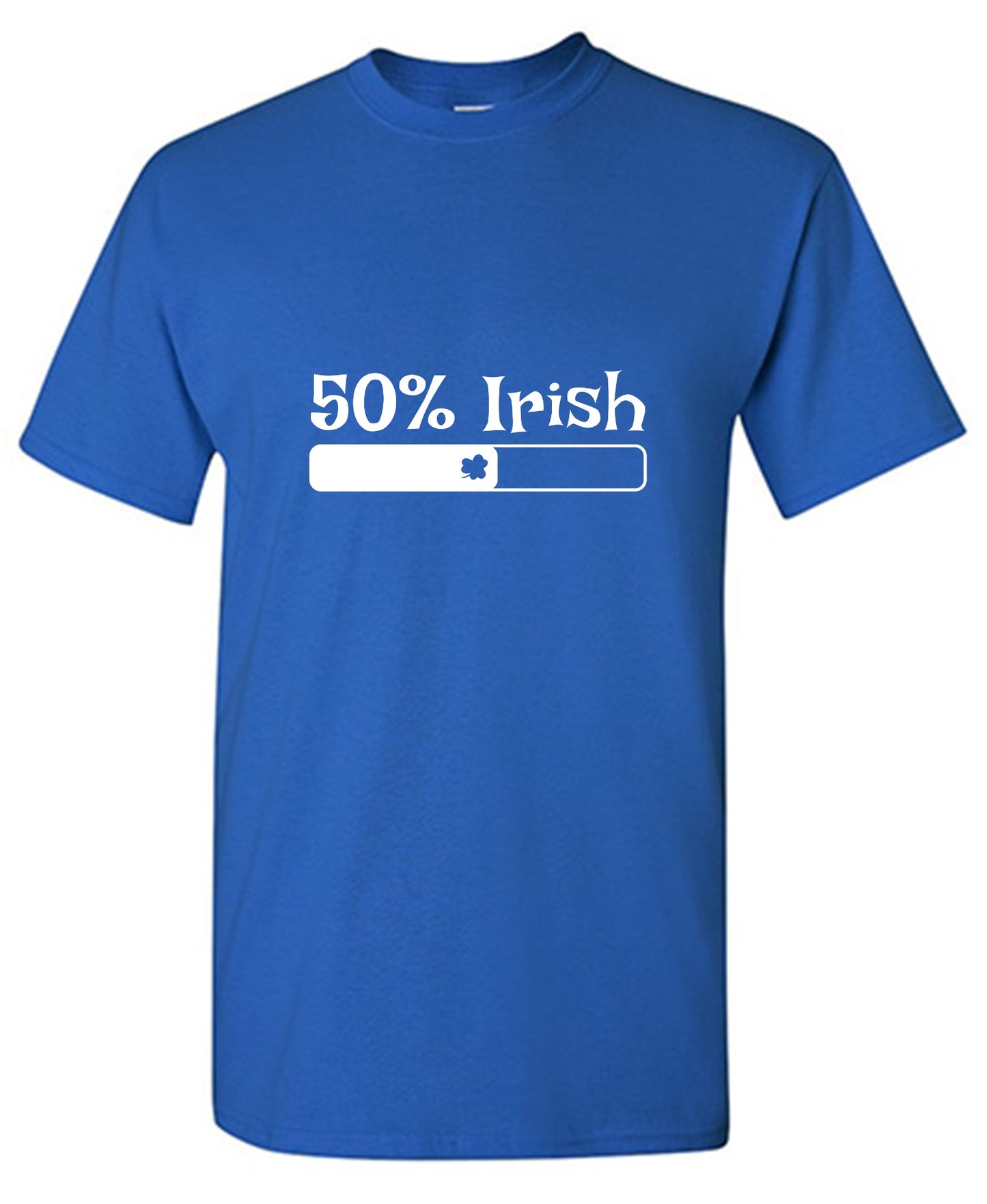 Funny T-Shirts design "50% Irish T-Shirt - Tall Tee"