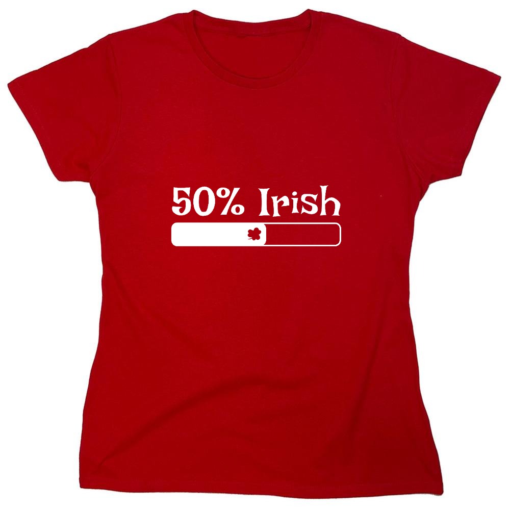 Funny T-Shirts design "50% Irish T-Shirt"
