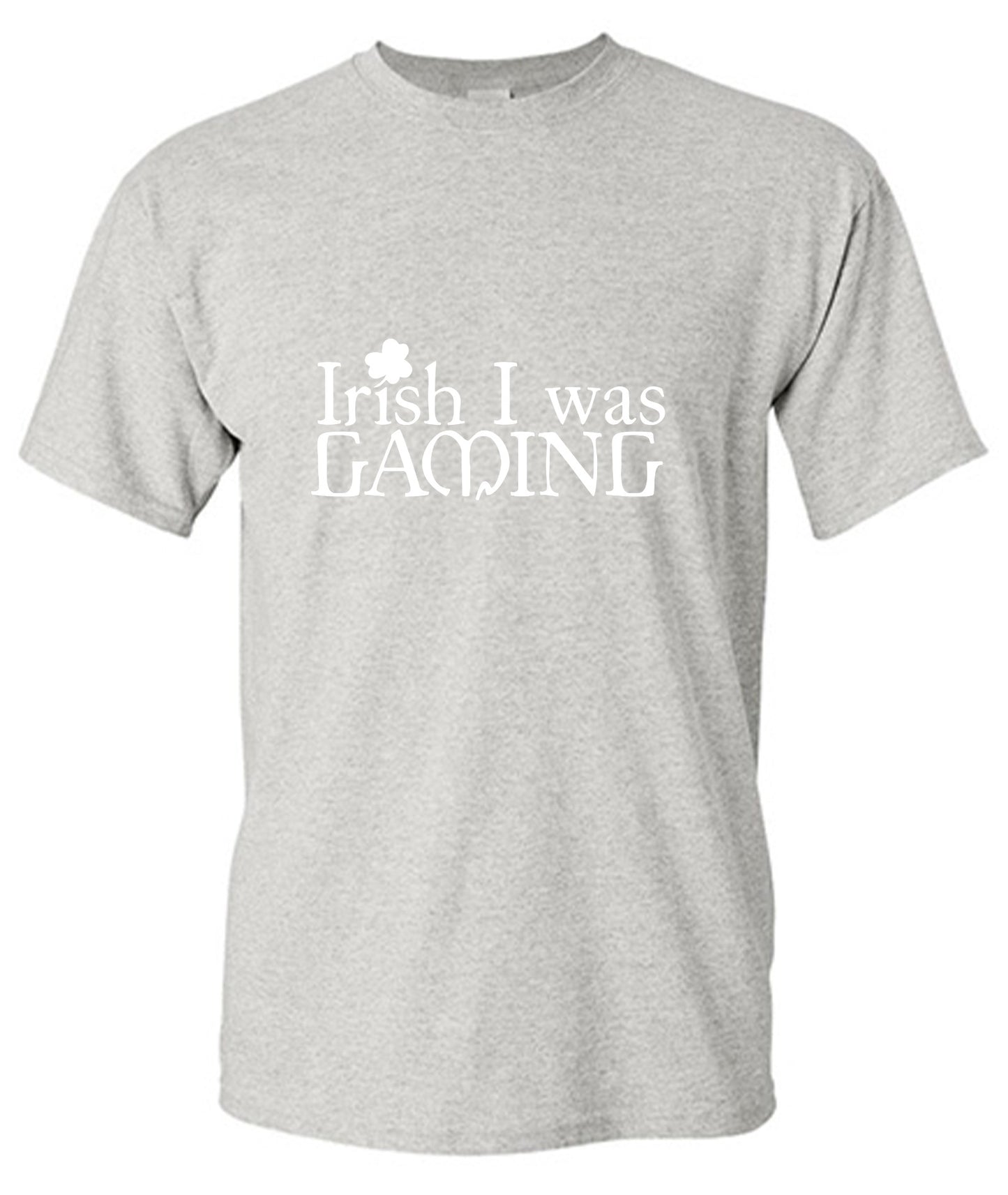 Funny T-Shirts design "Irish I was Gaming T-Shirt"
