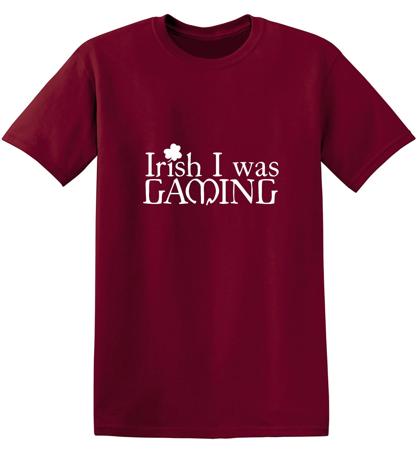 Funny T-Shirts design "Irish I was Gaming T-Shirt"
