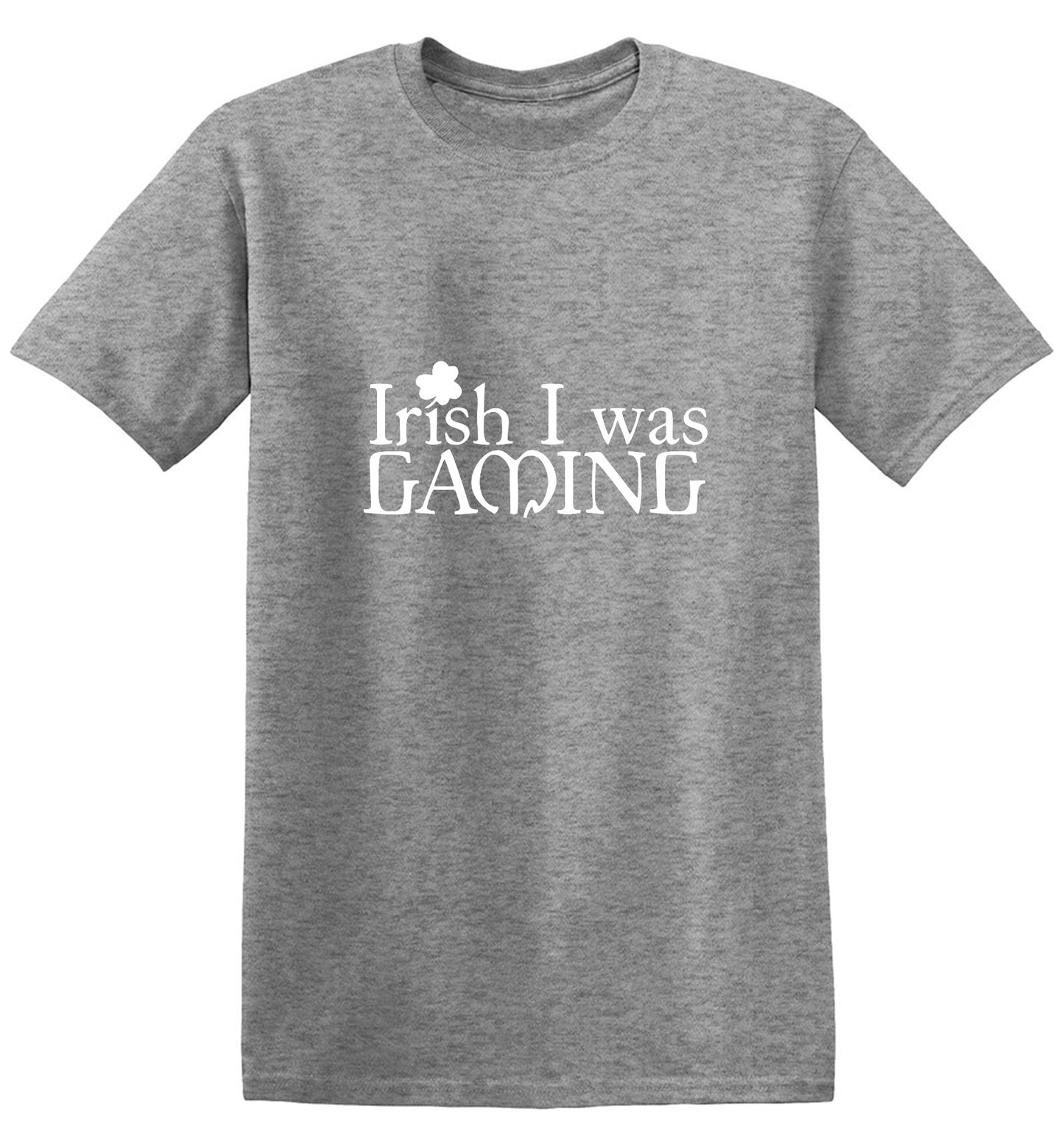 Funny T-Shirts design "Irish I was Gaming T-Shirt - Tall Tee"