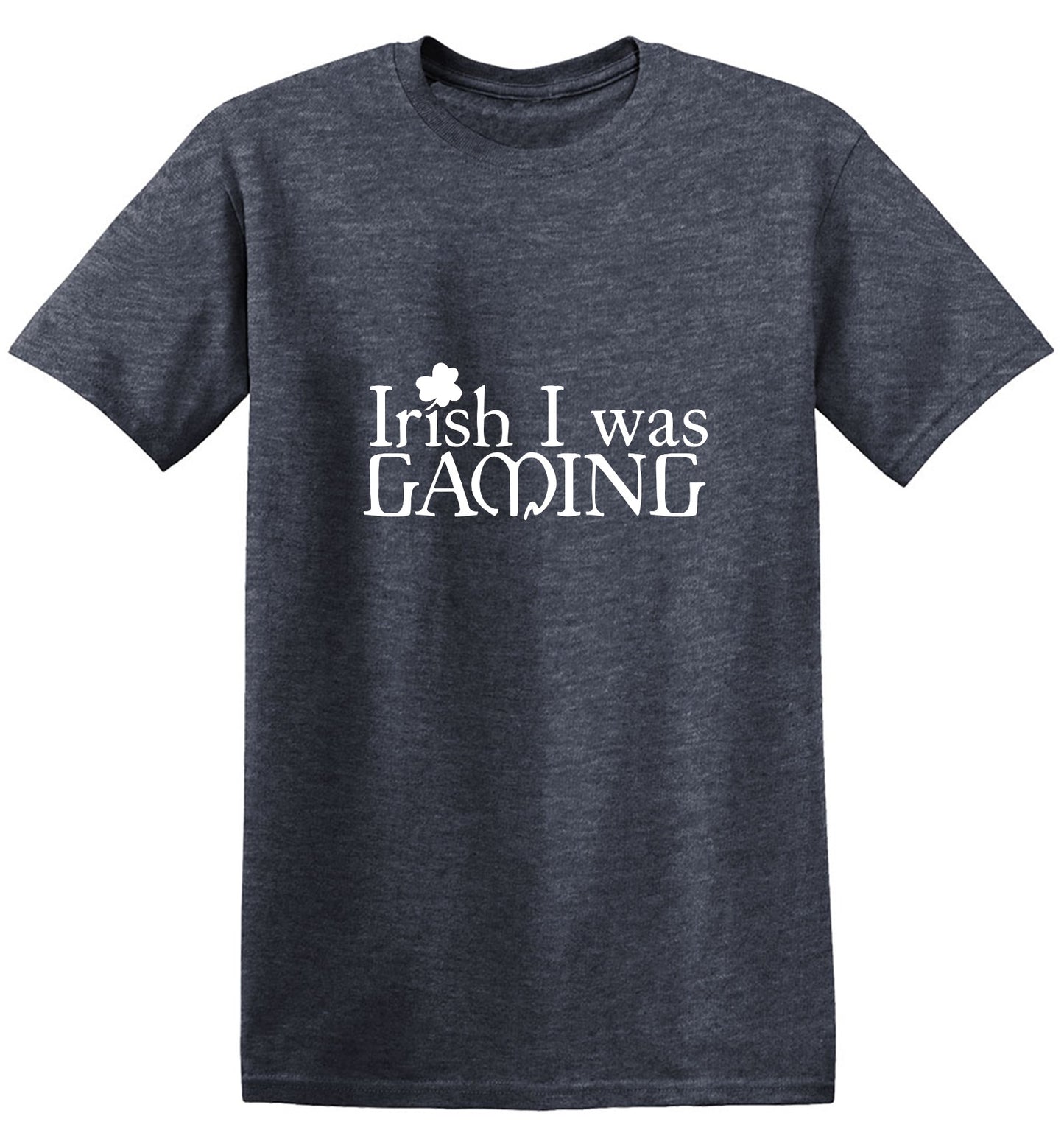 Funny T-Shirts design "Irish I was Gaming T-Shirt"