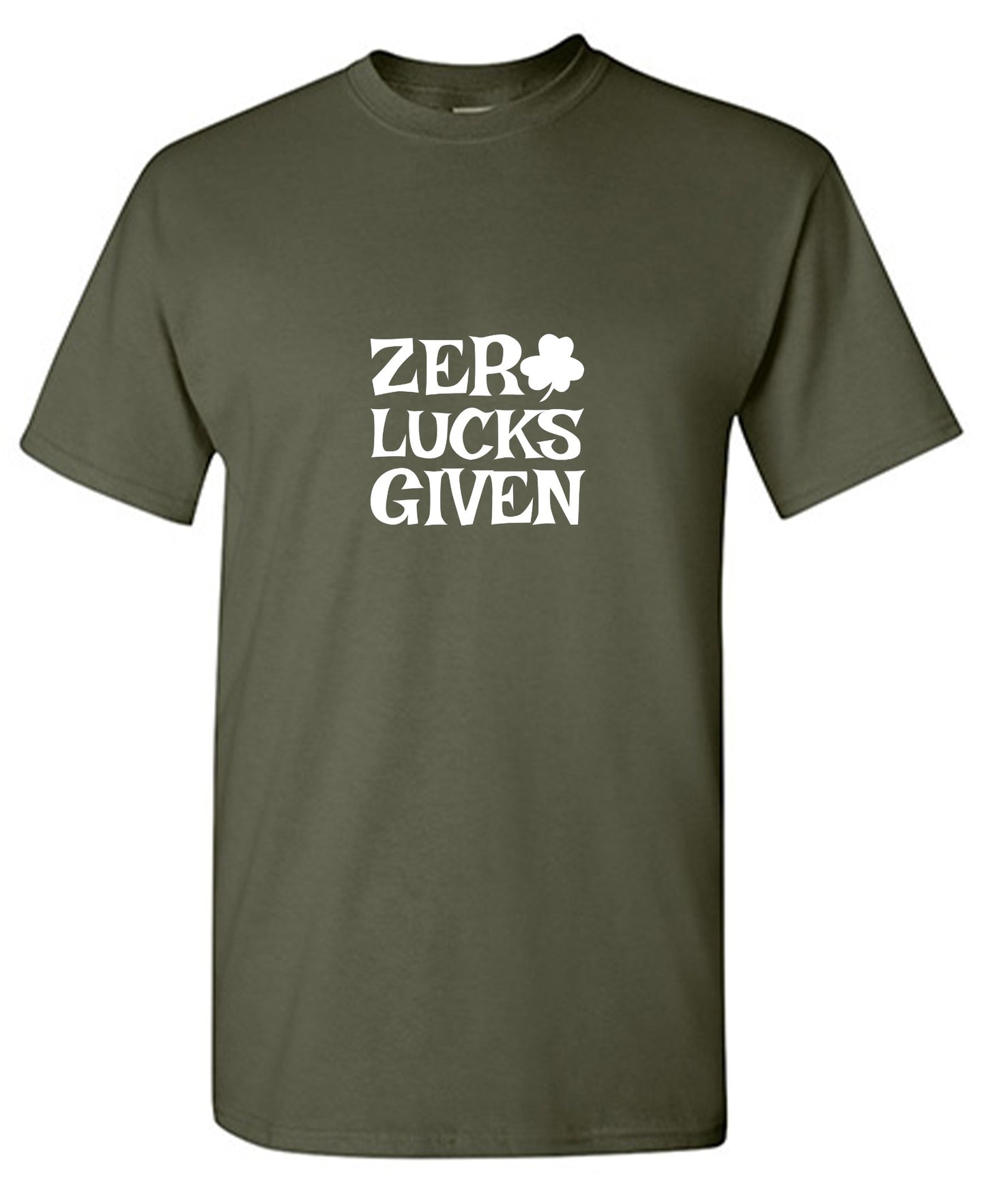 Funny T-Shirts design "Zero Luck Given T-Shirt - Ring Spun Tee"
