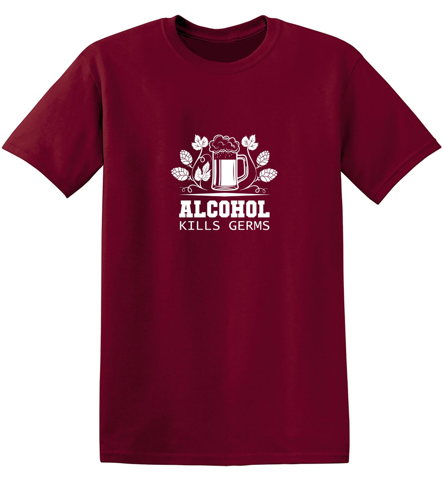 Funny T-Shirts design "Alcohol Kills Germs T-Shirt"