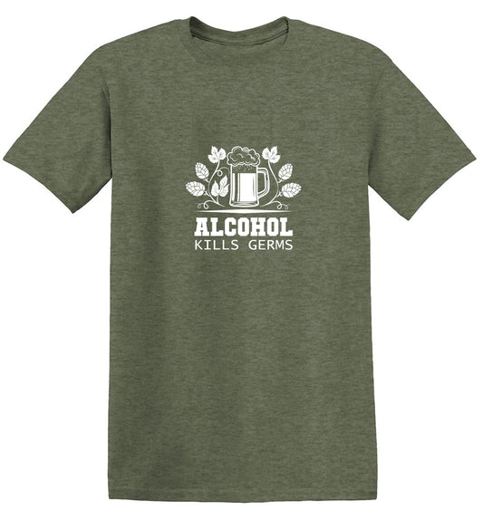Funny T-Shirts design "Alcohol Kills Germs T-Shirt"