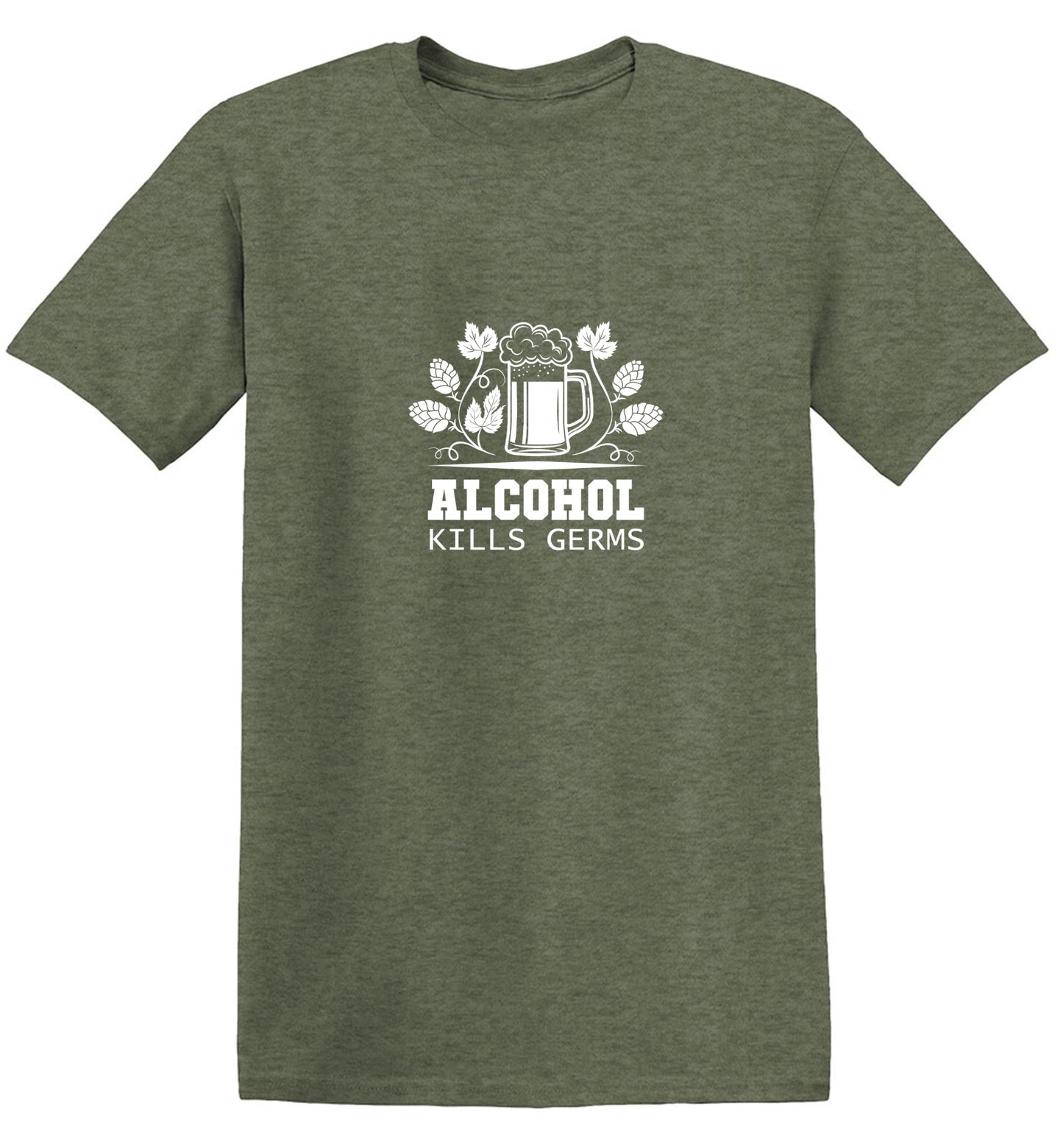 Funny T-Shirts design "Alcohol Kills Germs T-Shirt"