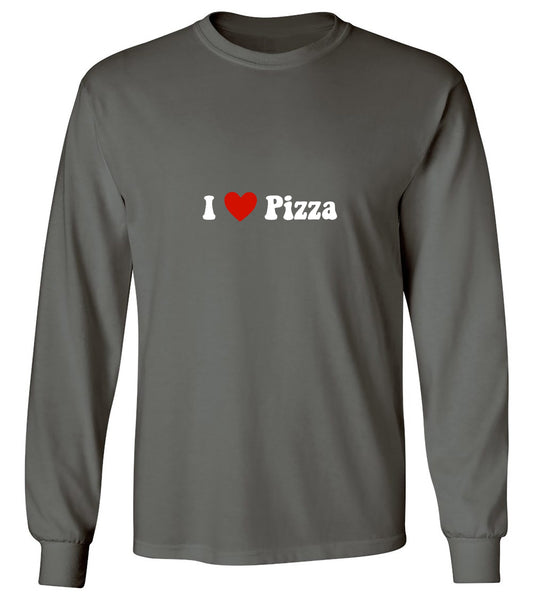 Funny T-Shirts design "I Love Pizza T-Shirt - Long Sleeve"