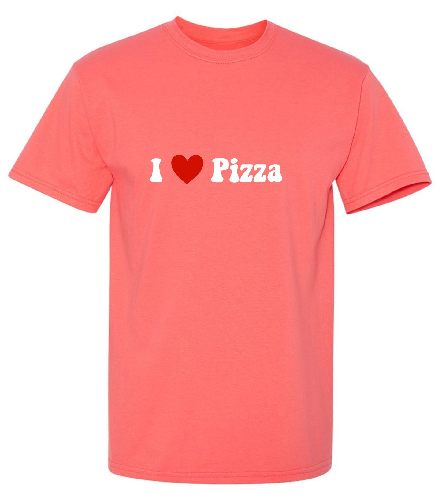 Funny T-Shirts design "I Love Pizza T-Shirt - Ring Spun Tee"