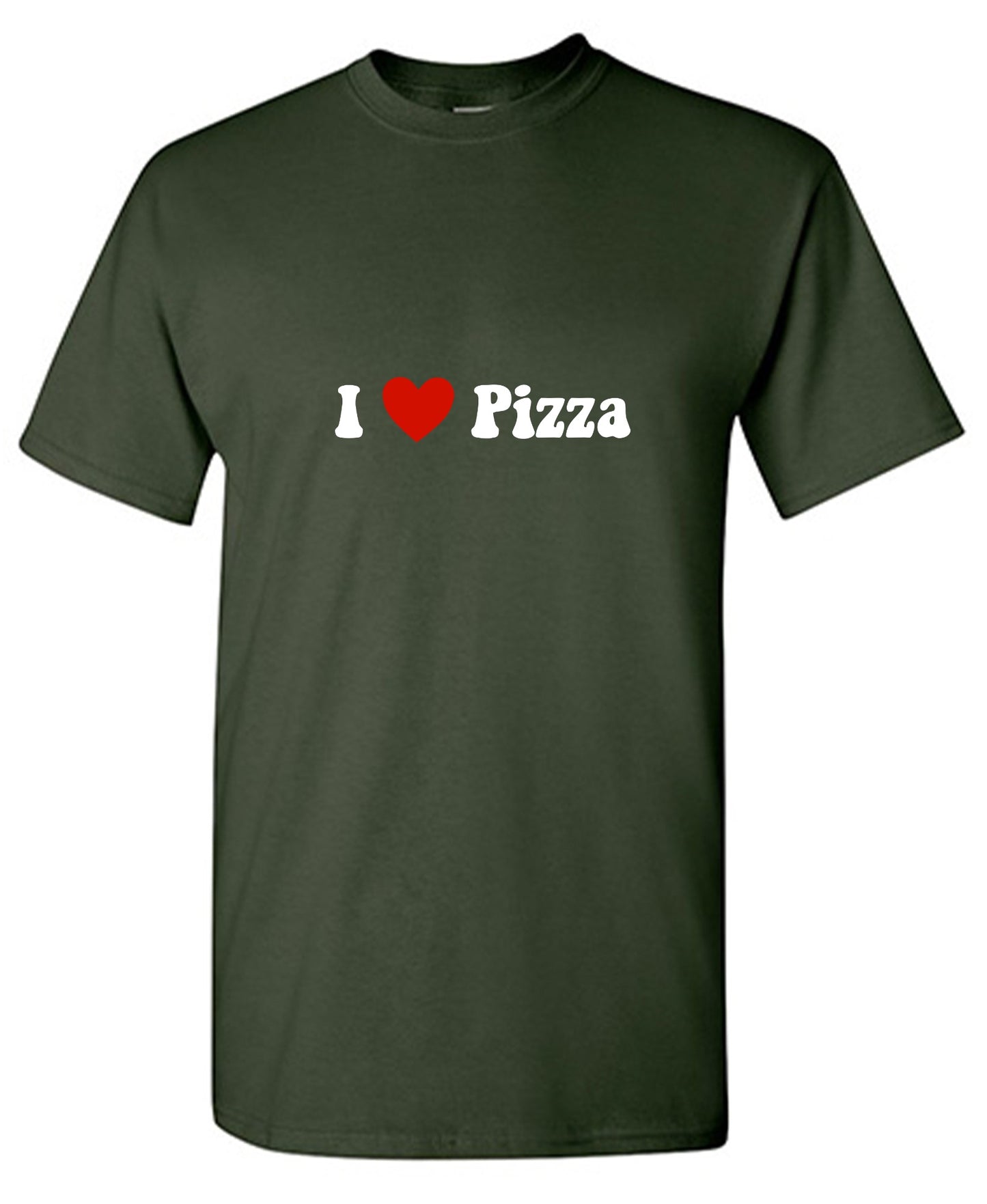 Funny T-Shirts design "I Love Pizza T-Shirt - Ring Spun Tee"