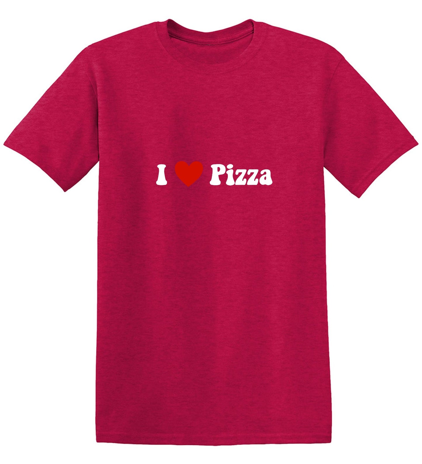 Funny T-Shirts design "I Love Pizza T-Shirt - Ring Spun Tee"