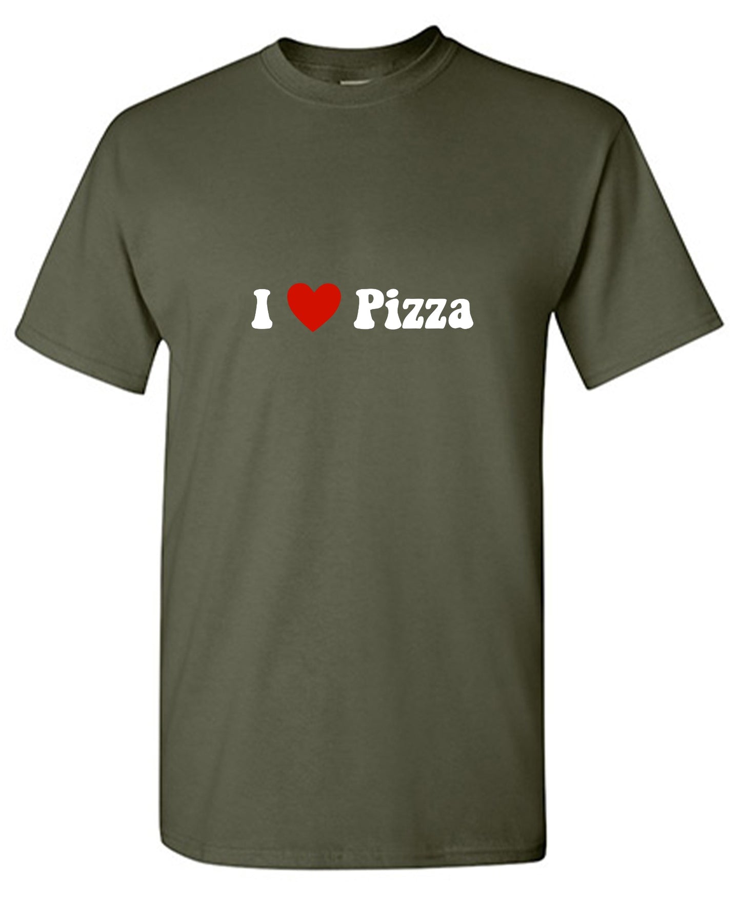 Funny T-Shirts design "I Love Pizza T-Shirt - Ring Spun Tee"