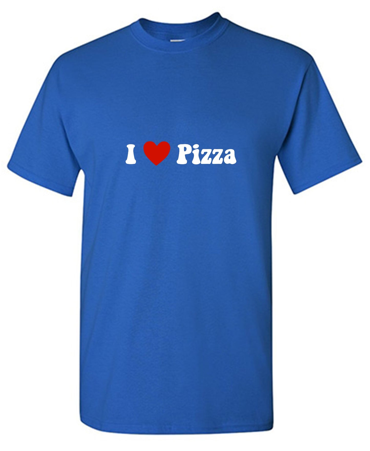Funny T-Shirts design "I Love Pizza T-Shirt - Ring Spun Tee"