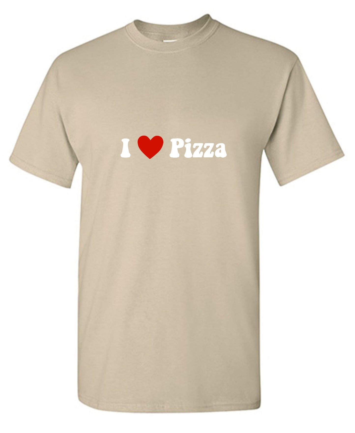 Funny T-Shirts design "I Love Pizza T-Shirt - Ring Spun Tee"