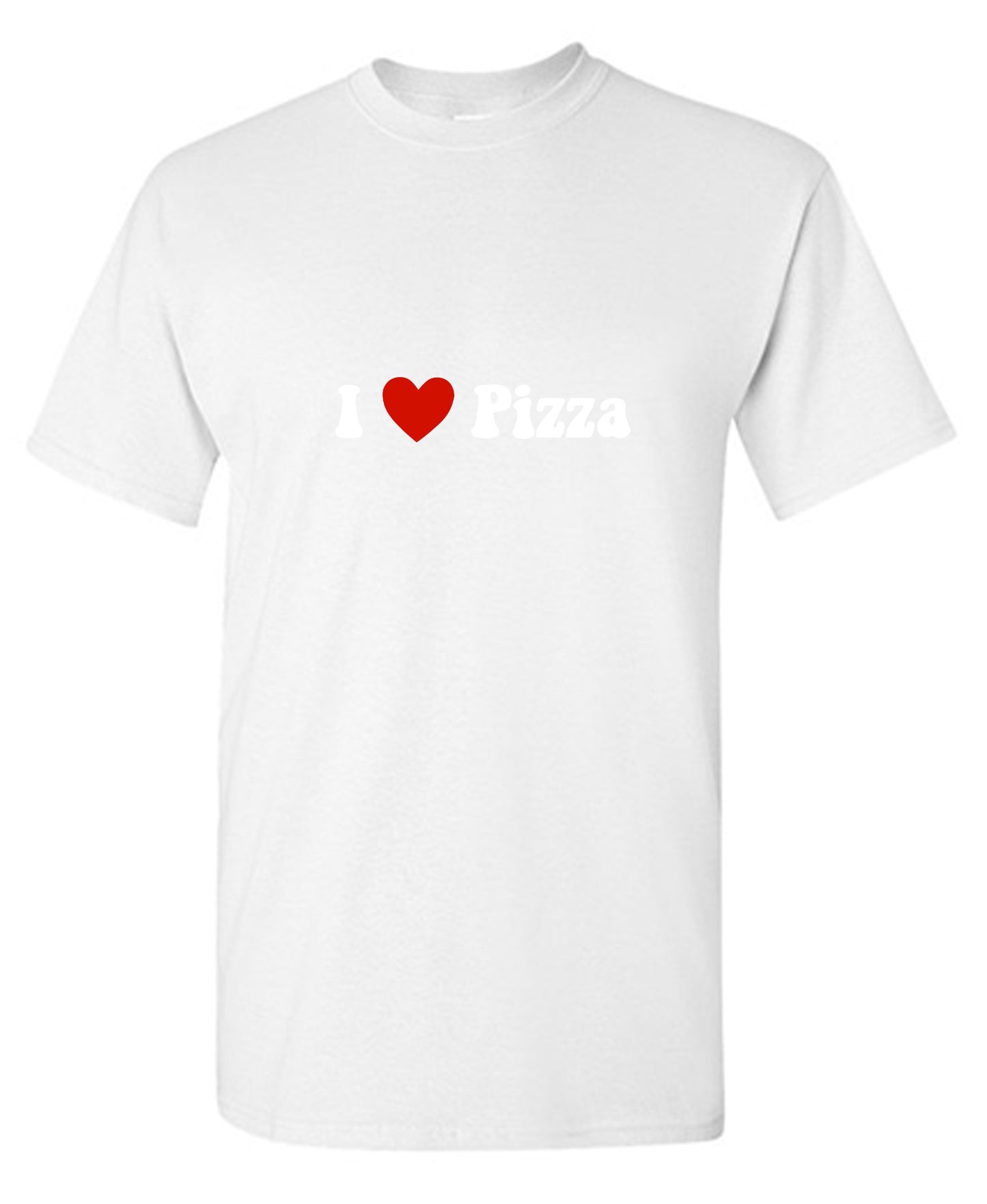 Funny T-Shirts design "I Love Pizza T-Shirt - Ring Spun Tee"
