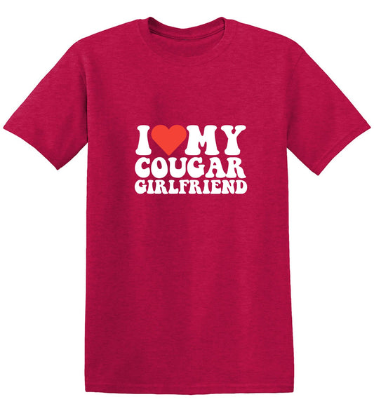 Funny T-Shirts design "I Love My Cougar Girlfriend T-Shirt"