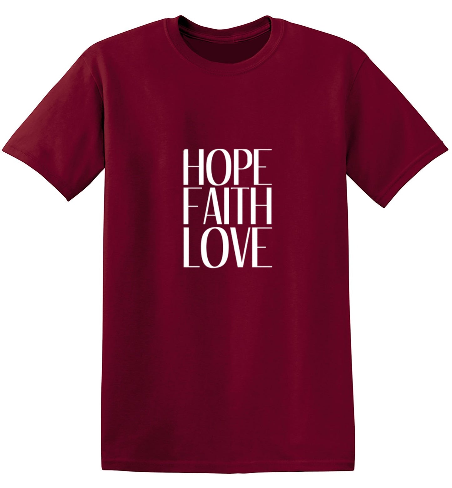 Funny T-Shirts design "Hope Faith Love, T-Shirt - Youth"