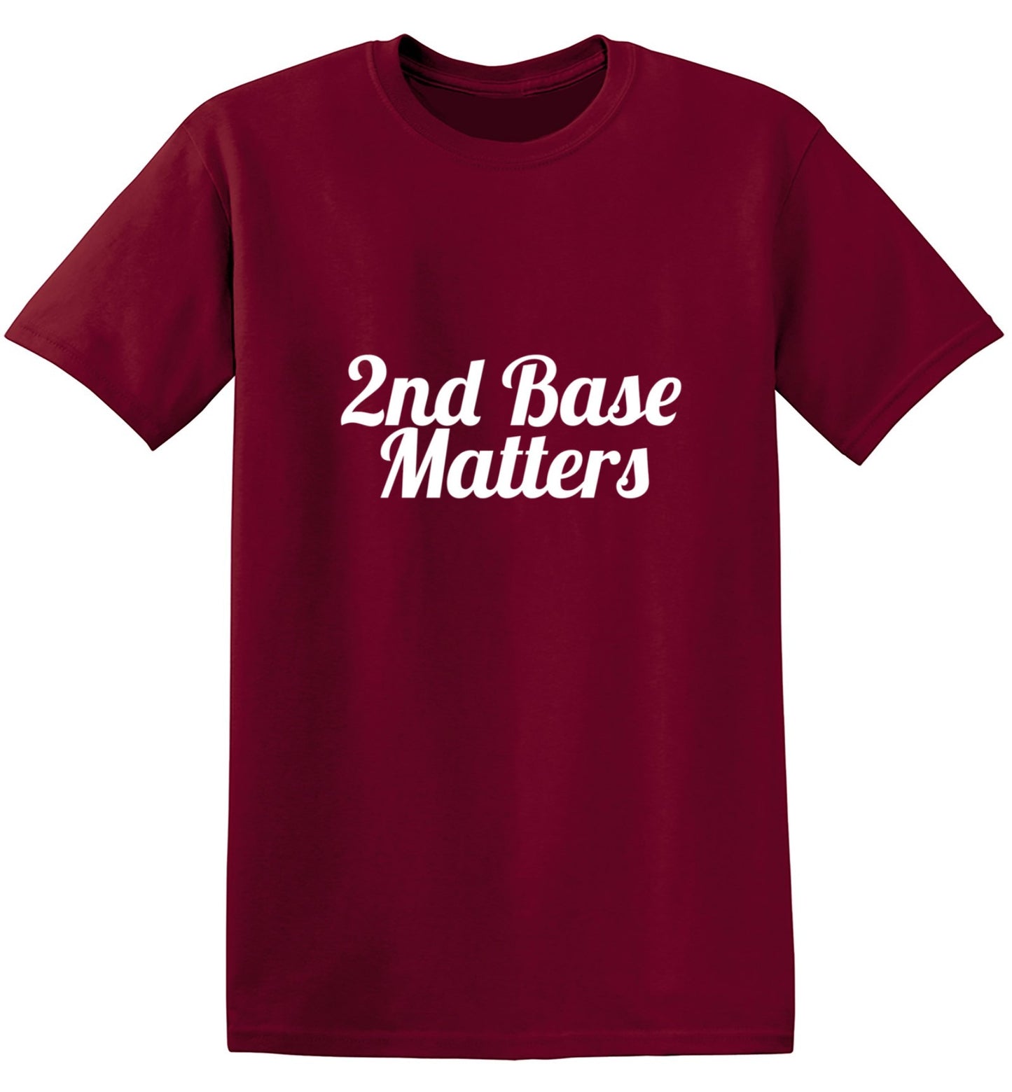 Funny T-Shirts design "2nd Base Matters T-Shirt"