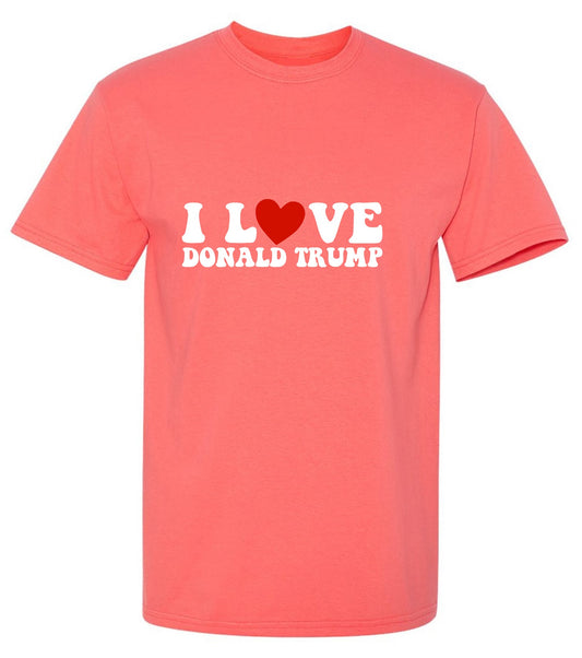 Funny T-Shirts design "I Love Donald Trump T-Shirt"