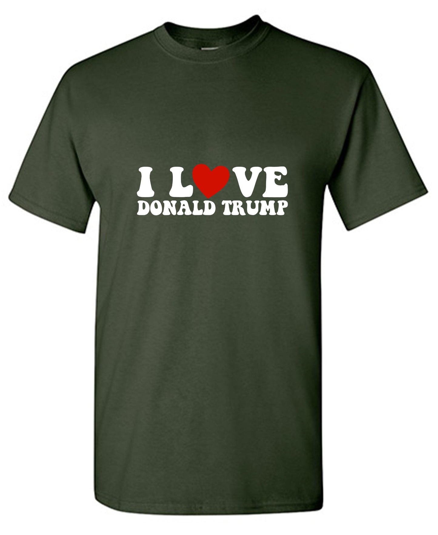 Funny T-Shirts design "I Love Donald Trump T-Shirt"