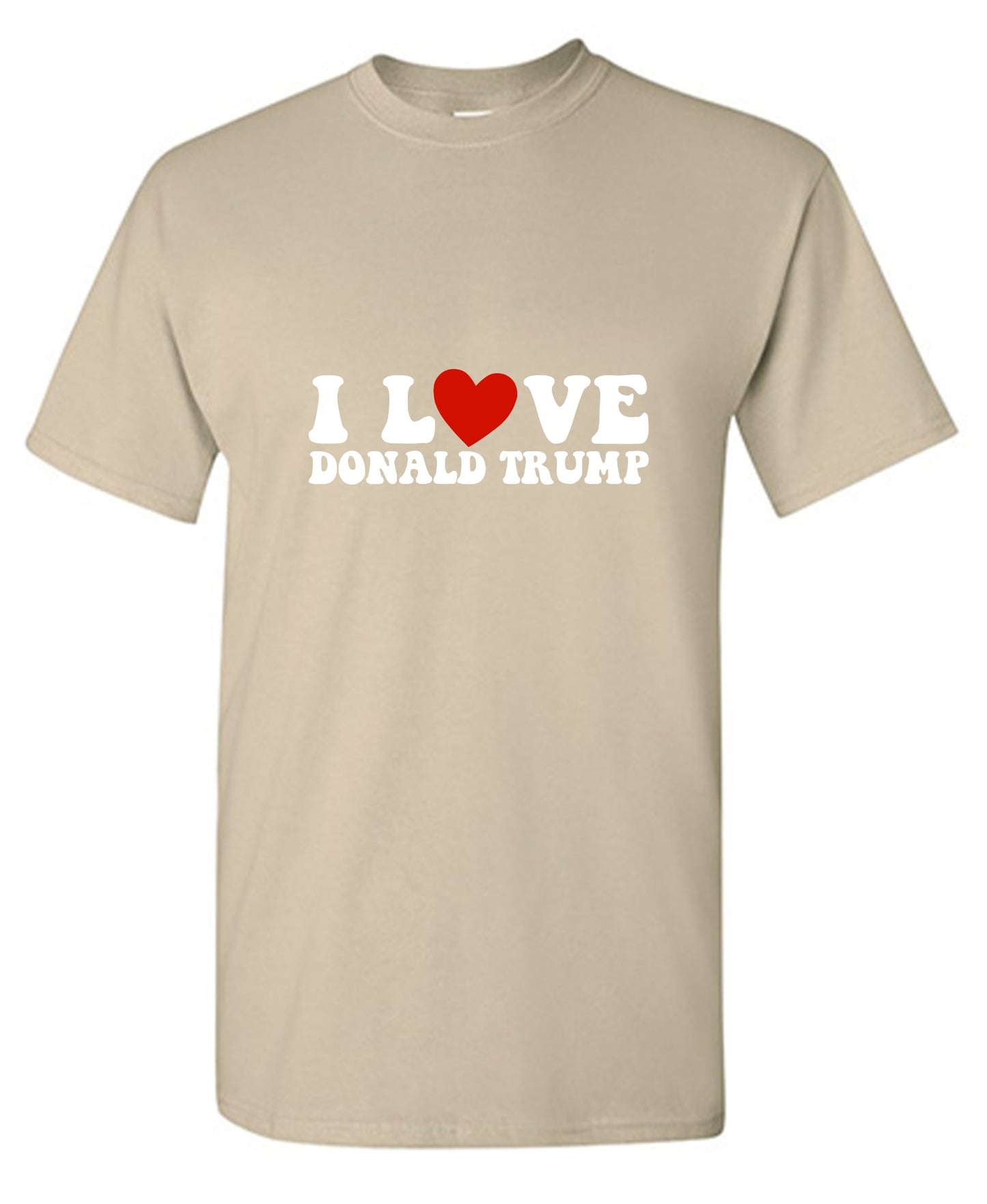 Funny T-Shirts design "I Love Donald Trump T-Shirt"