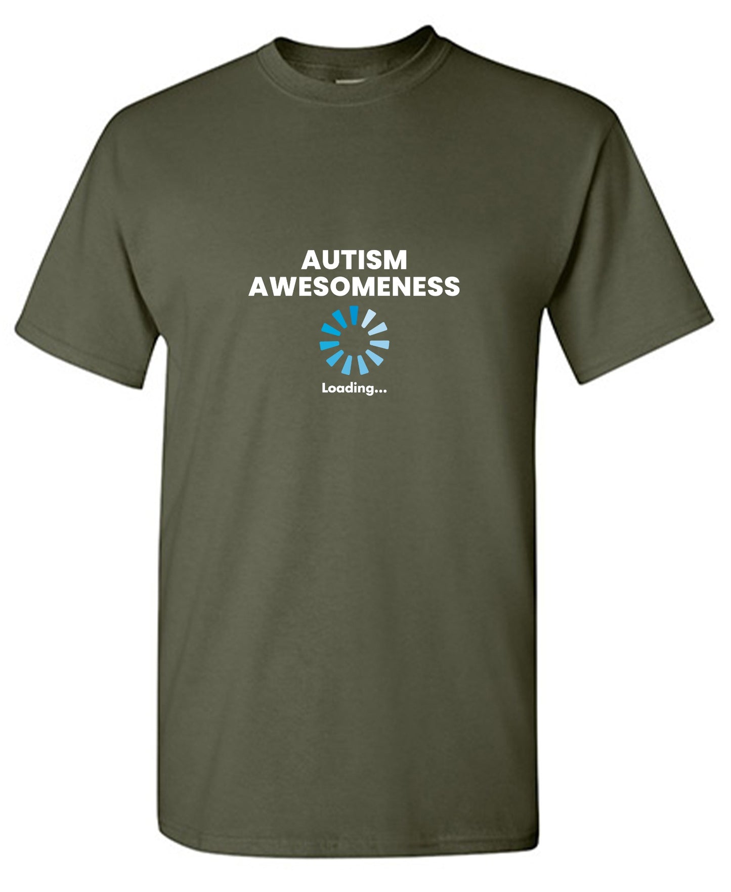 Funny T-Shirts design "Autism Awesomeness Loading … T-Shirt"