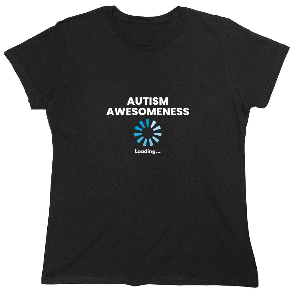 Funny T-Shirts design "Autism Awesomeness Loading … T-Shirt"