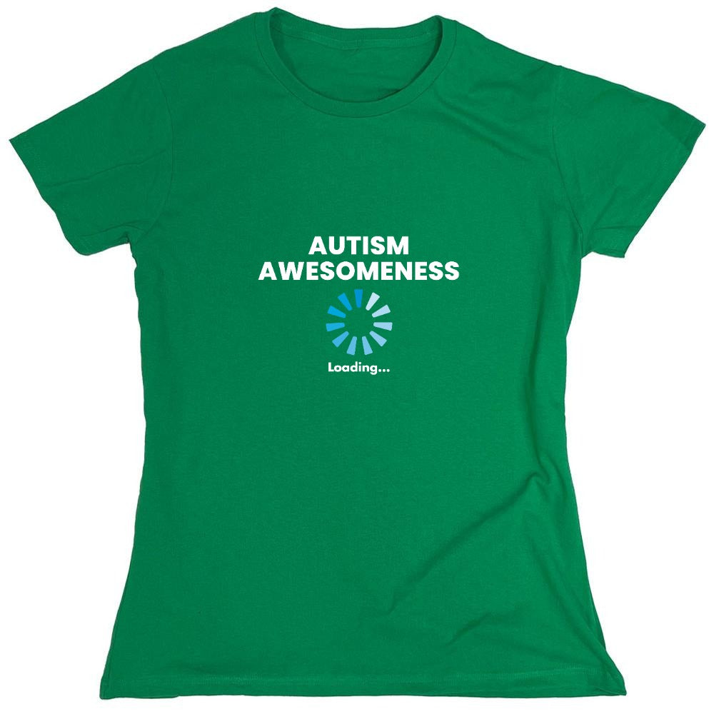 Funny T-Shirts design "Autism Awesomeness Loading … T-Shirt"
