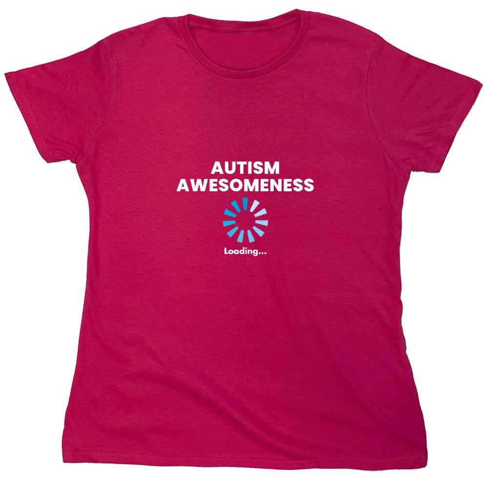 Funny T-Shirts design "Autism Awesomeness Loading … T-Shirt"