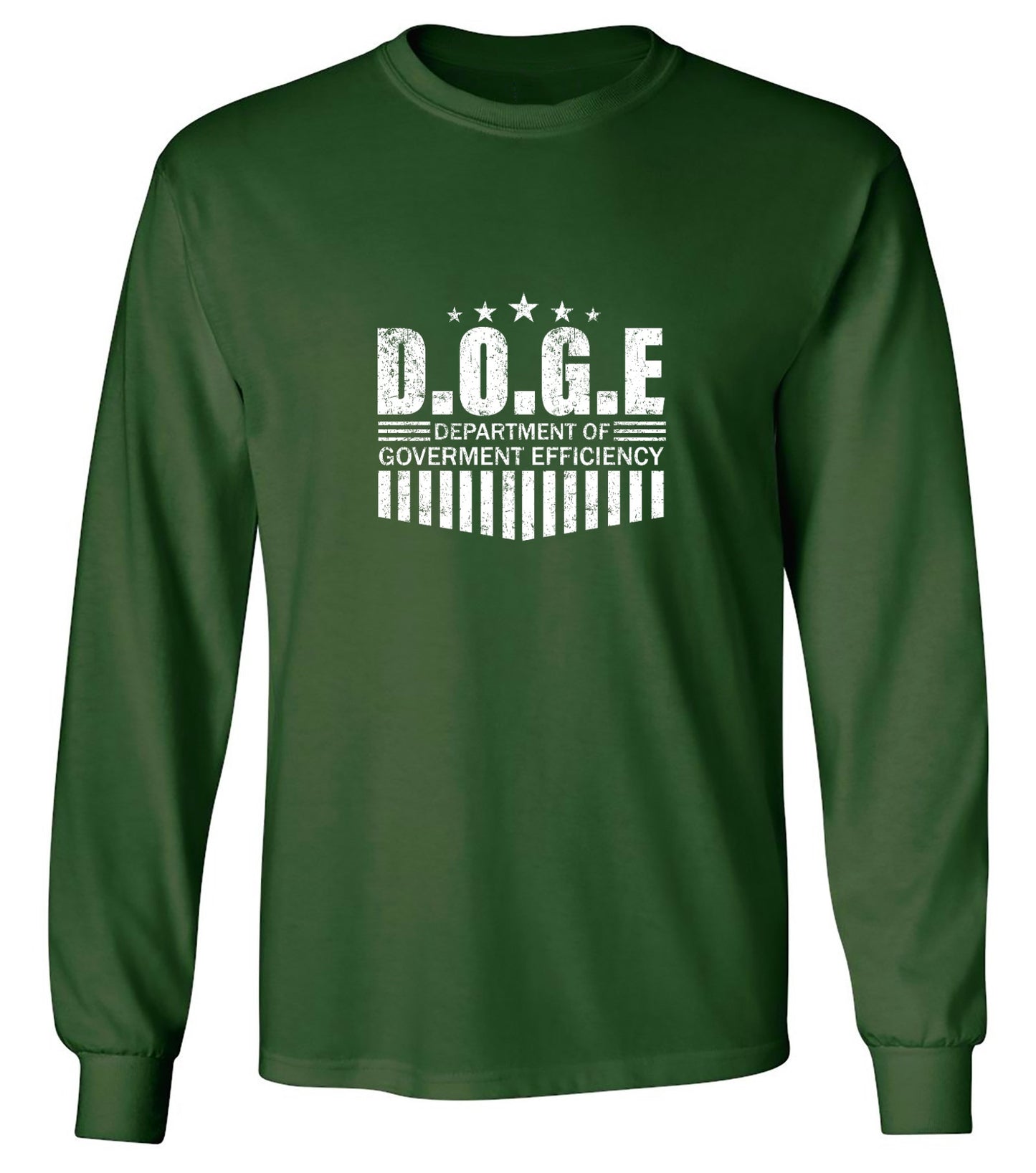 Funny T-Shirts design "D.O.G.E Department of Government Efficiency T-Shirt - Long Sleeve"