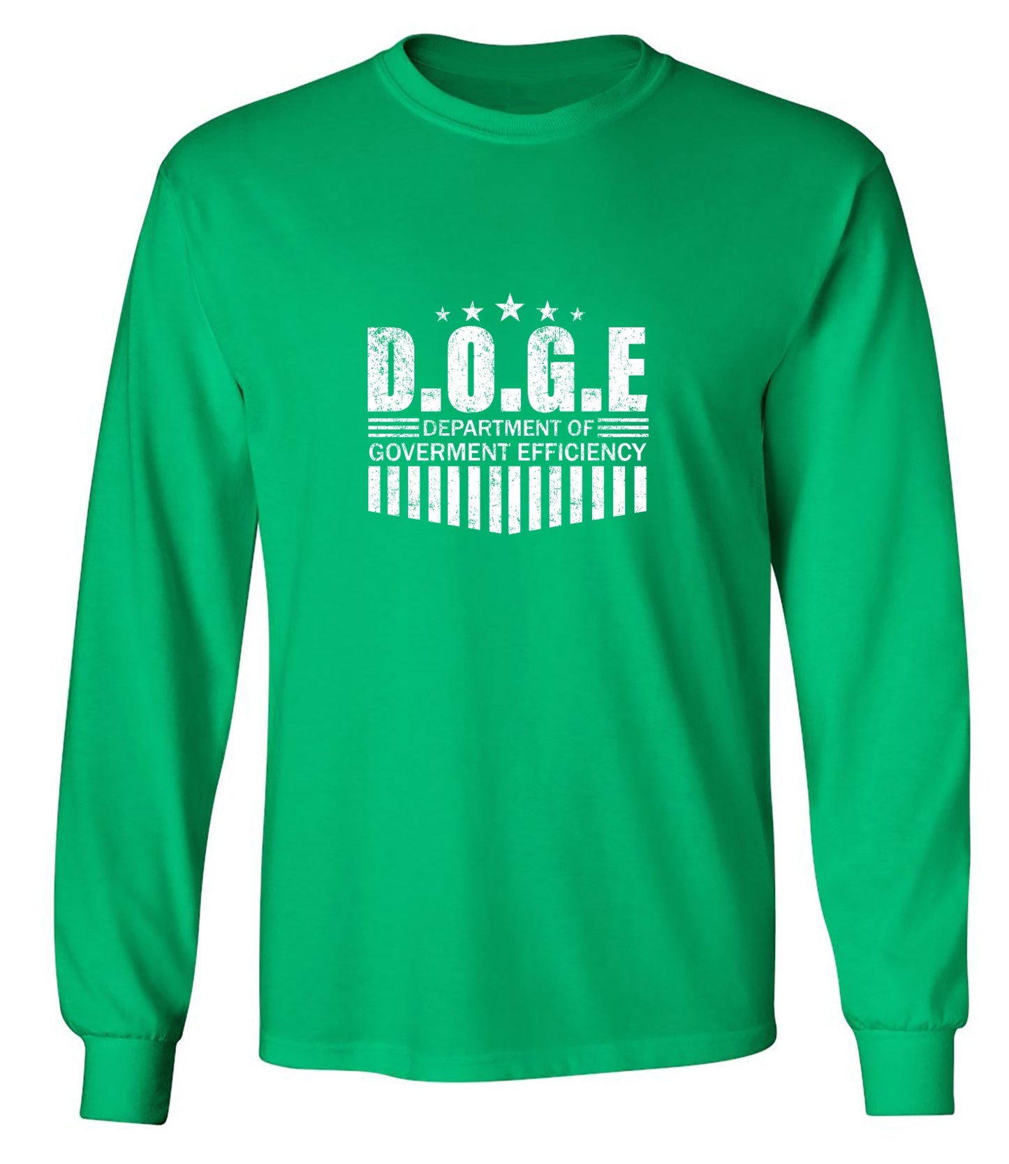 Funny T-Shirts design "D.O.G.E Department of Government Efficiency T-Shirt - Long Sleeve"