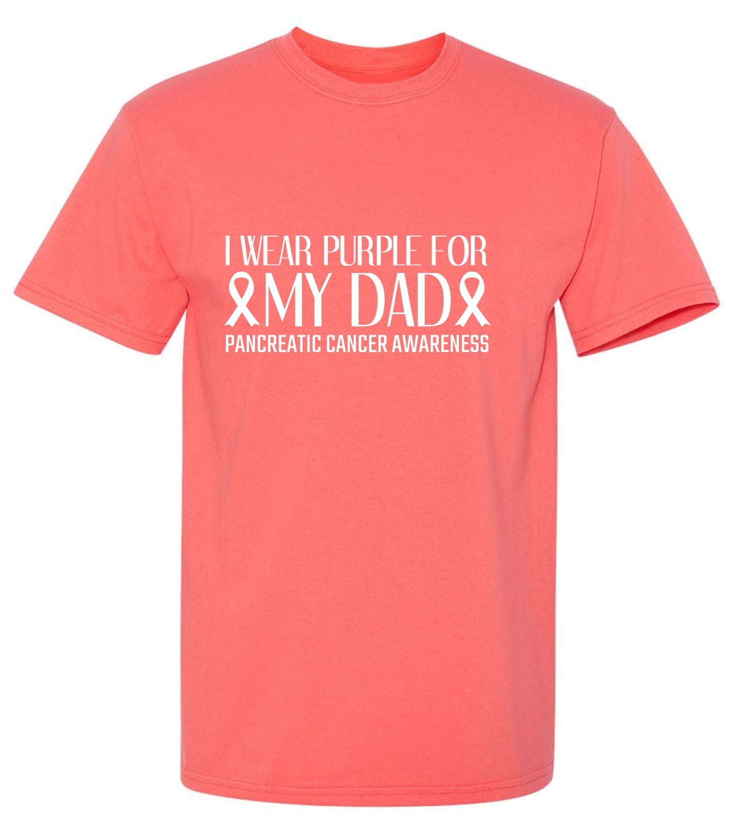 I Wear Purple For My Dad, Cancer Awareness T-Shirts