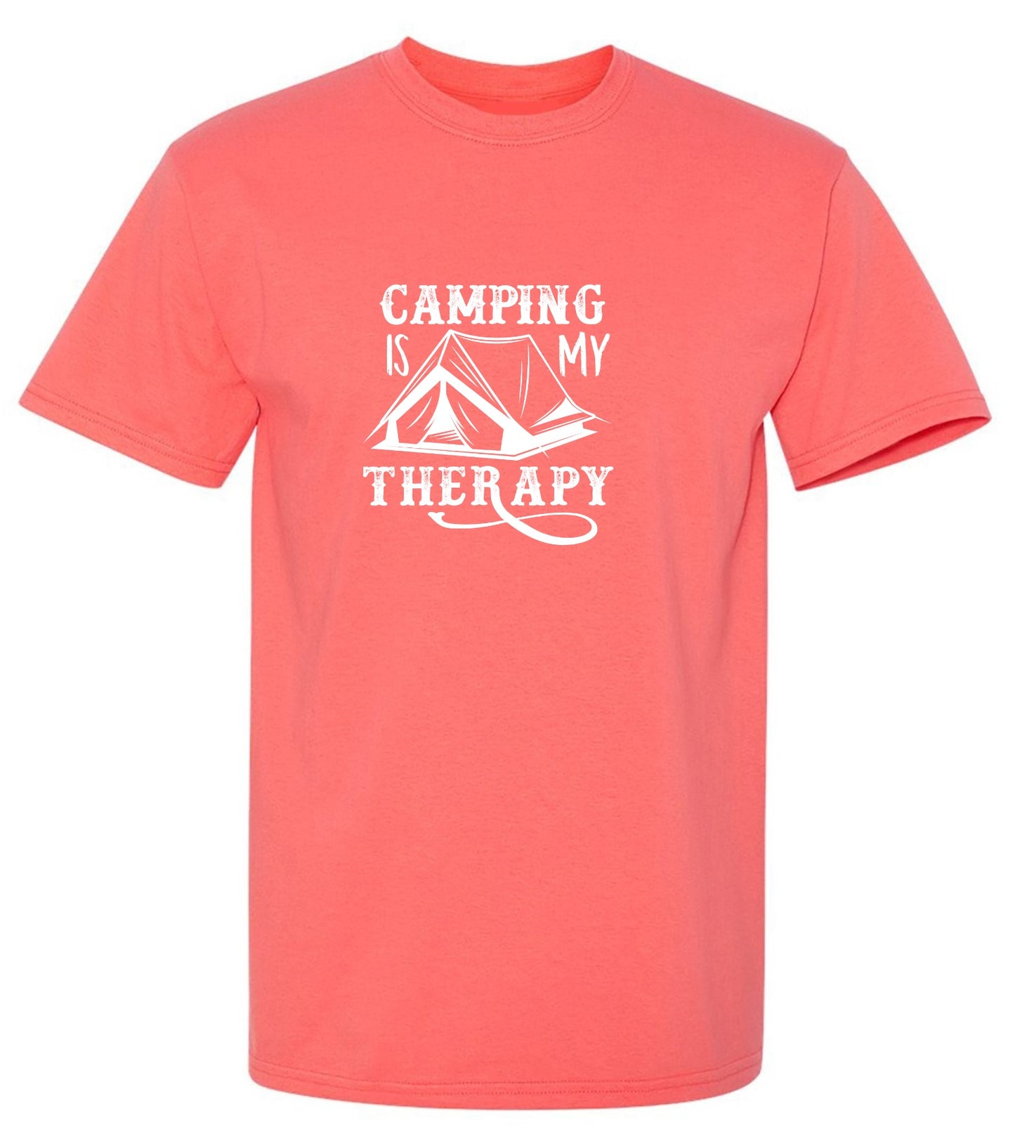 Funny T-Shirts design "Camping is my Therapy Shirt"