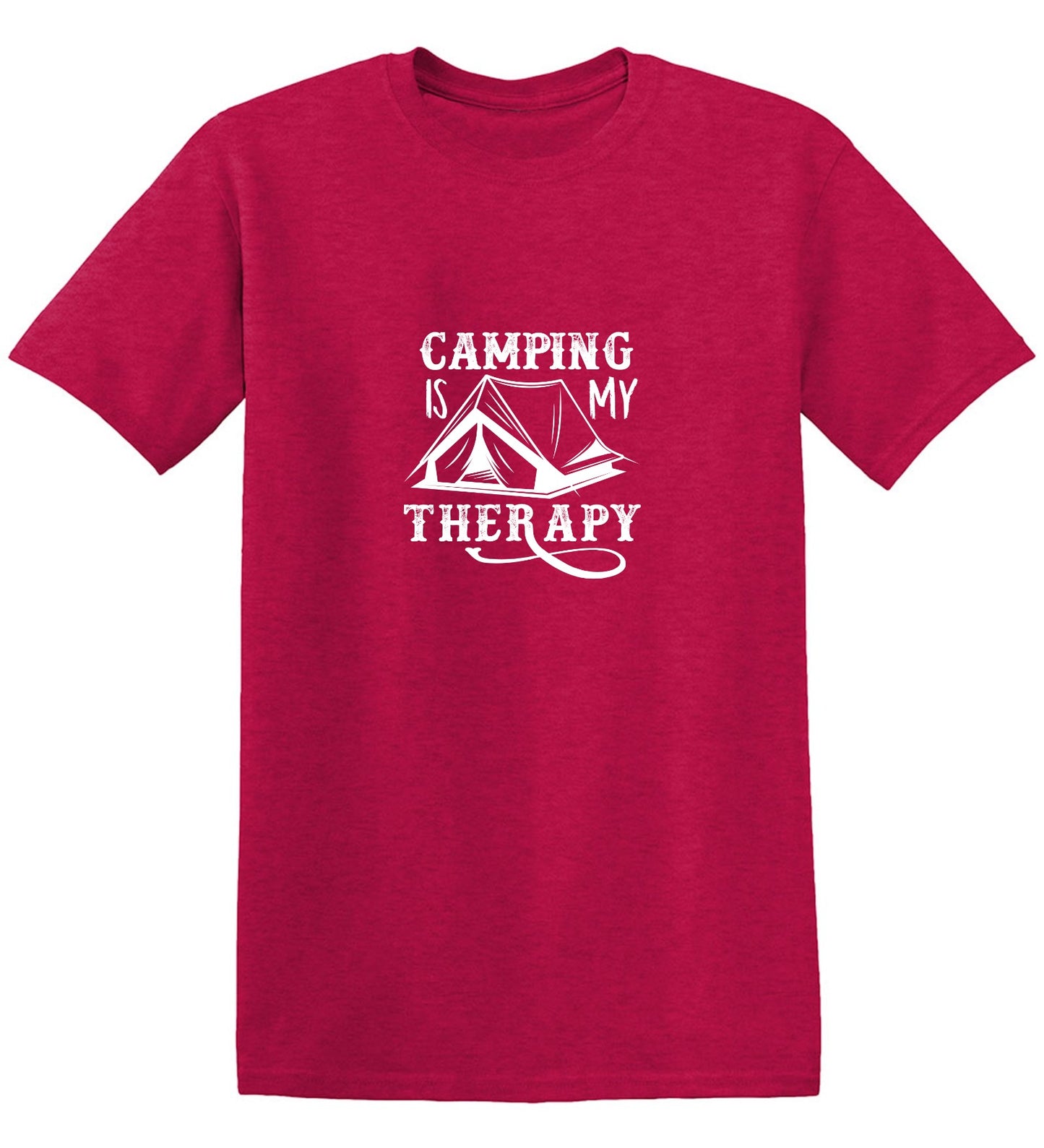 Funny T-Shirts design "Camping is my Therapy Shirt"