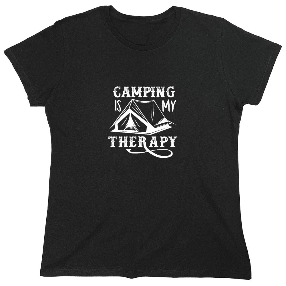 Funny T-Shirts design "Camping is my Therapy Shirt"