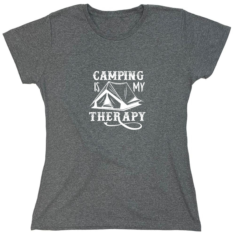 Funny T-Shirts design "Camping is my Therapy Shirt"