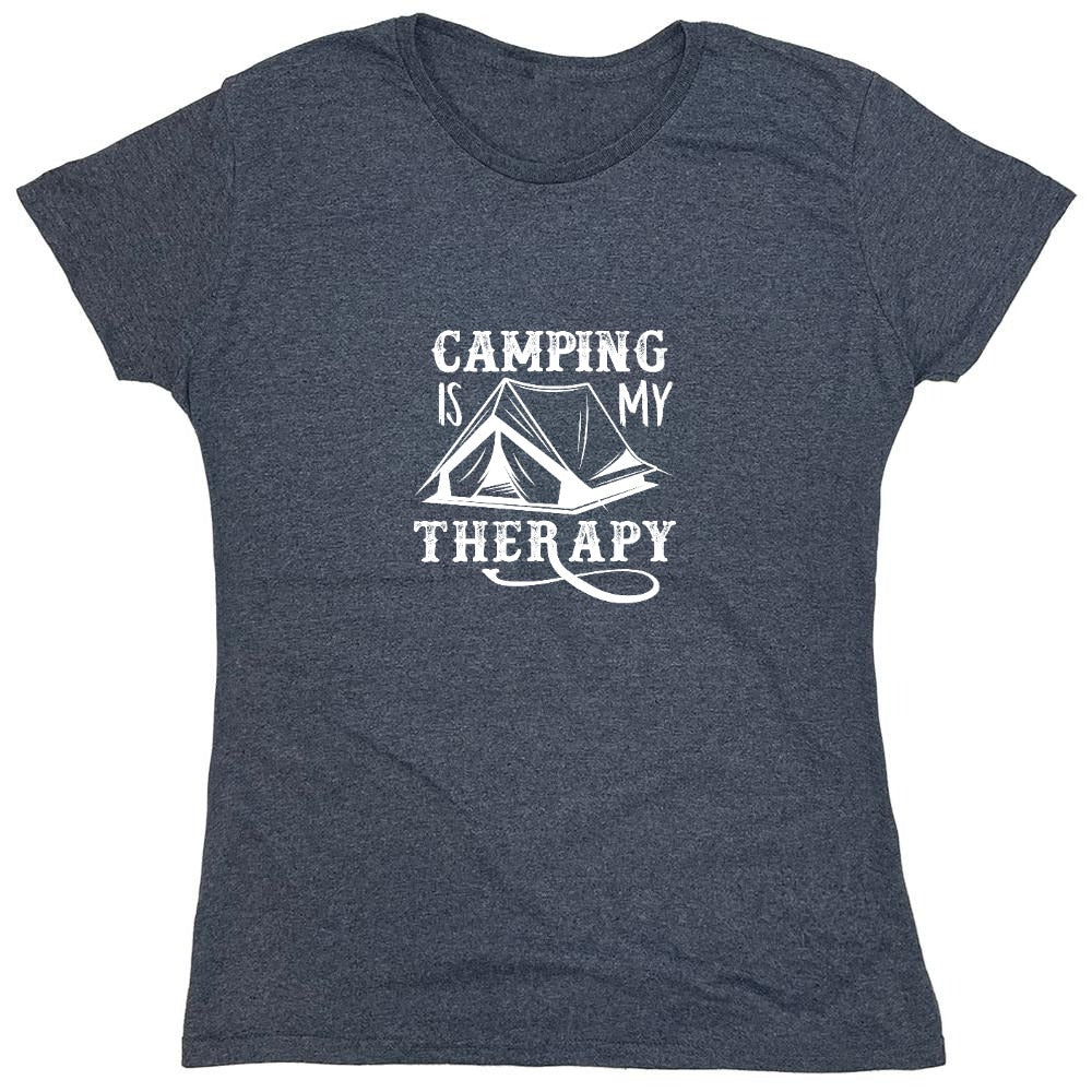 Funny T-Shirts design "Camping is my Therapy Shirt"