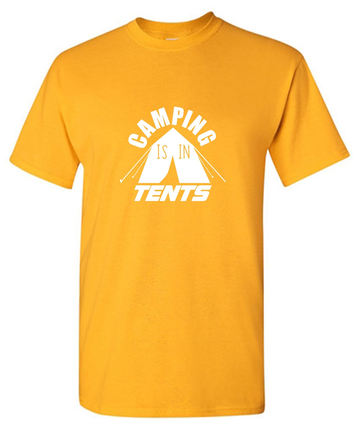 Funny T-Shirts design "Camping is in Tents Shirt"