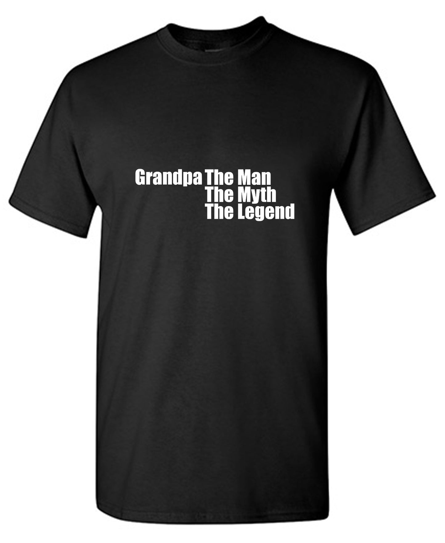 Funny T-Shirts design "Grandpa The Man, The Myth The Legend T-Shirt"