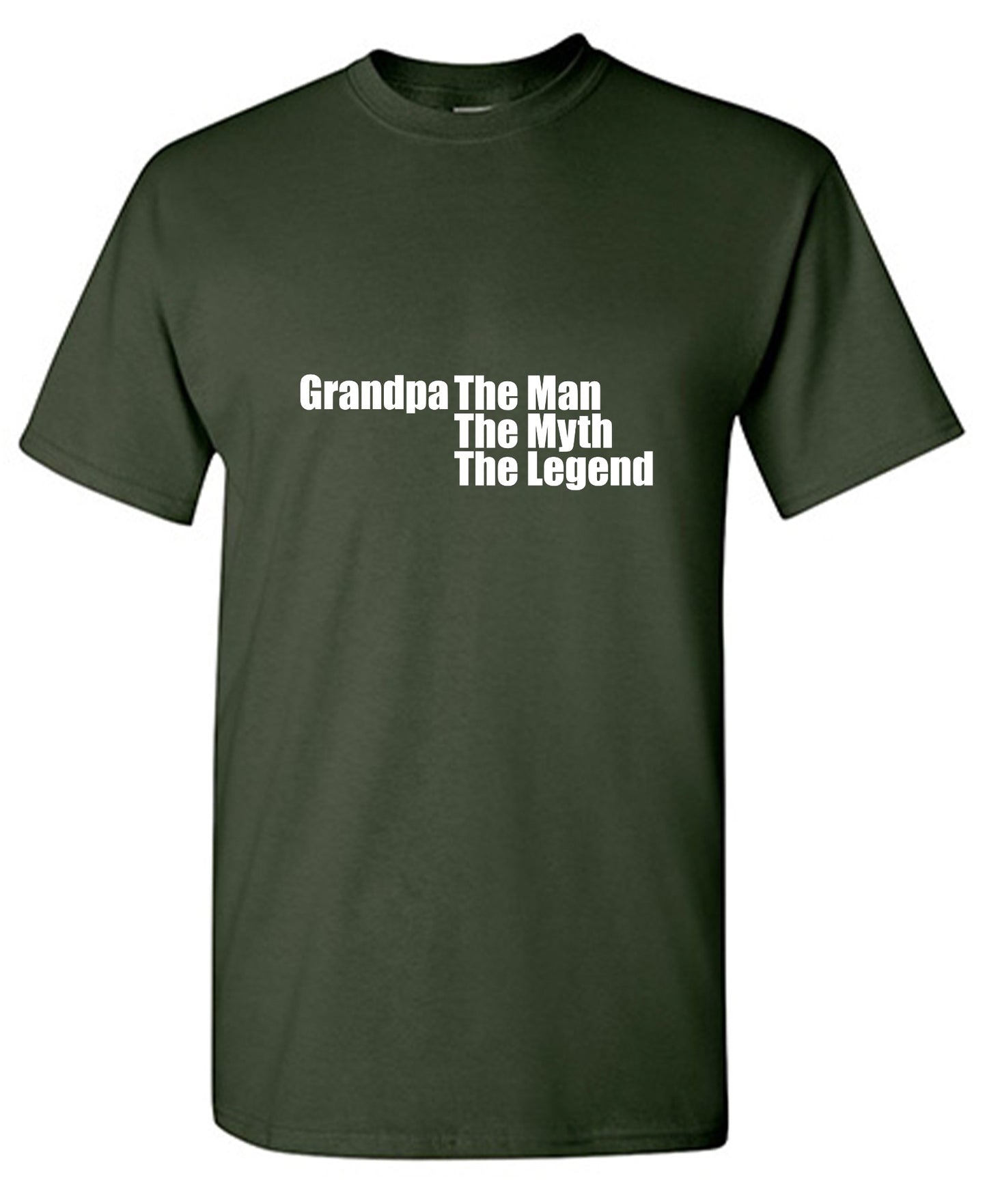 Funny T-Shirts design "Grandpa The Man, The Myth The Legend T-Shirt"