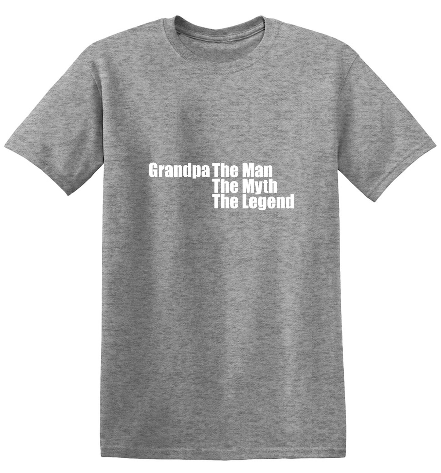 Funny T-Shirts design "Grandpa The Man, The Myth The Legend"