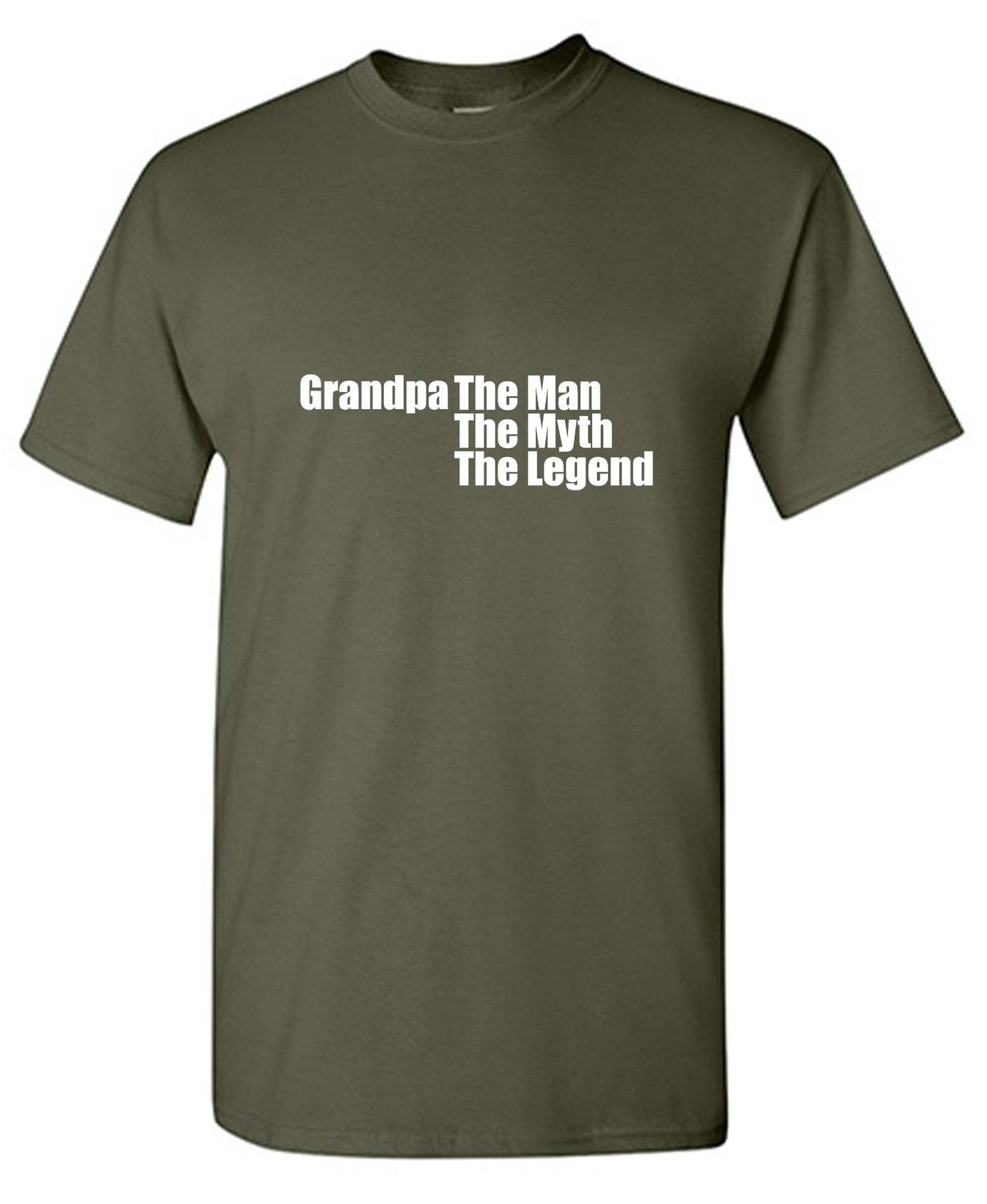 Funny T-Shirts design "Grandpa The Man, The Myth The Legend T-Shirt"