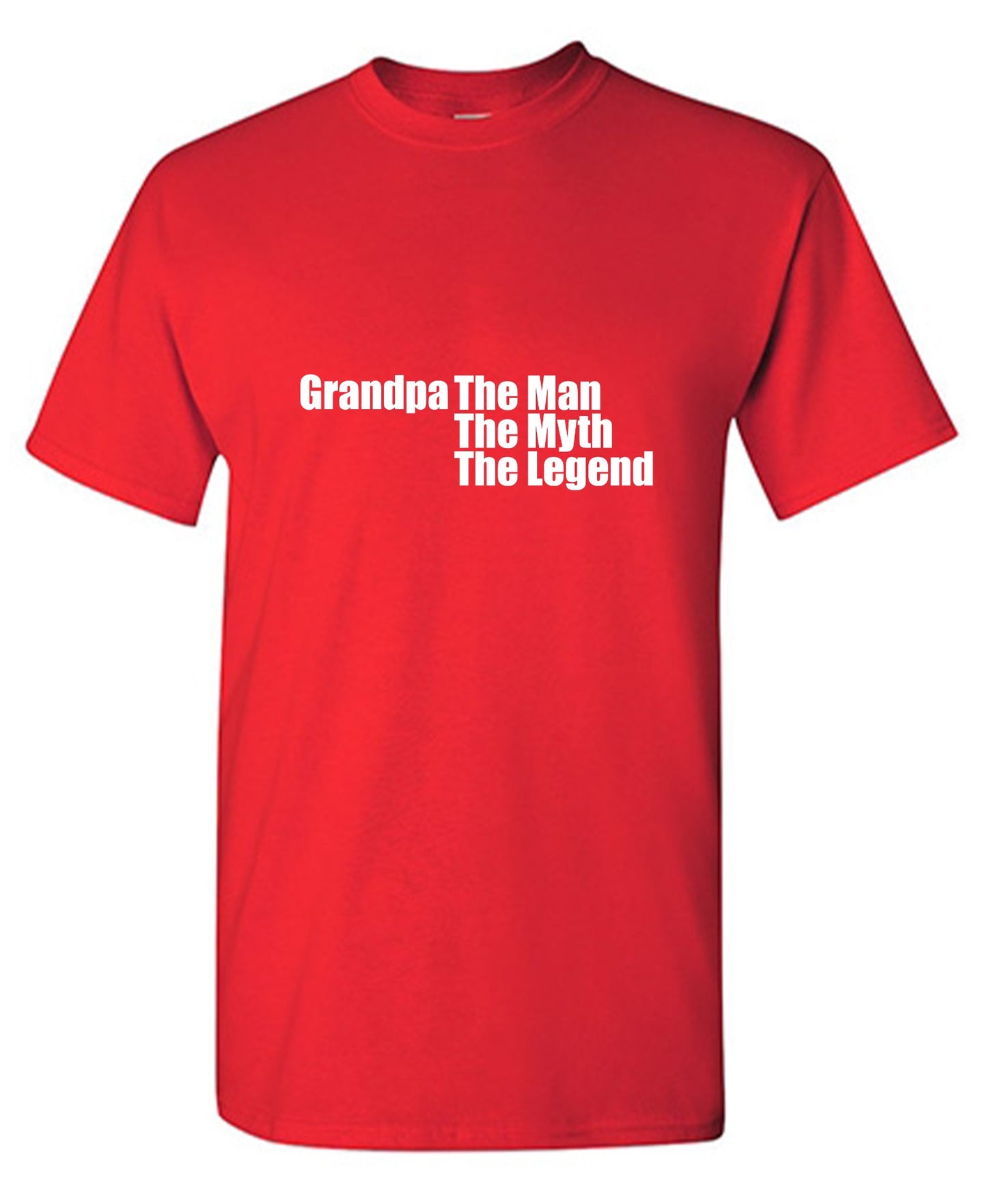 Funny T-Shirts design "Grandpa The Man, The Myth The Legend"