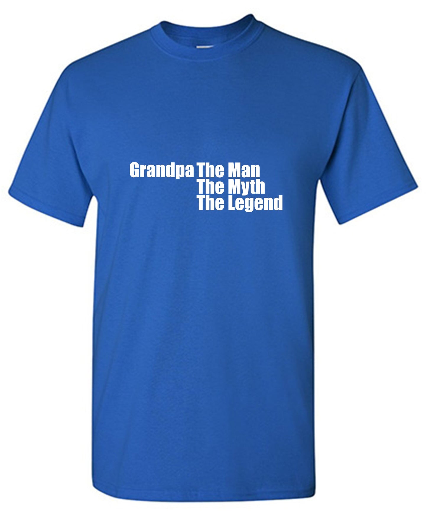 Funny T-Shirts design "Grandpa The Man, The Myth The Legend"